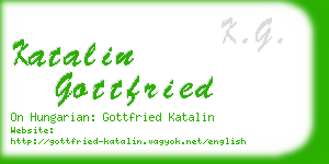 katalin gottfried business card